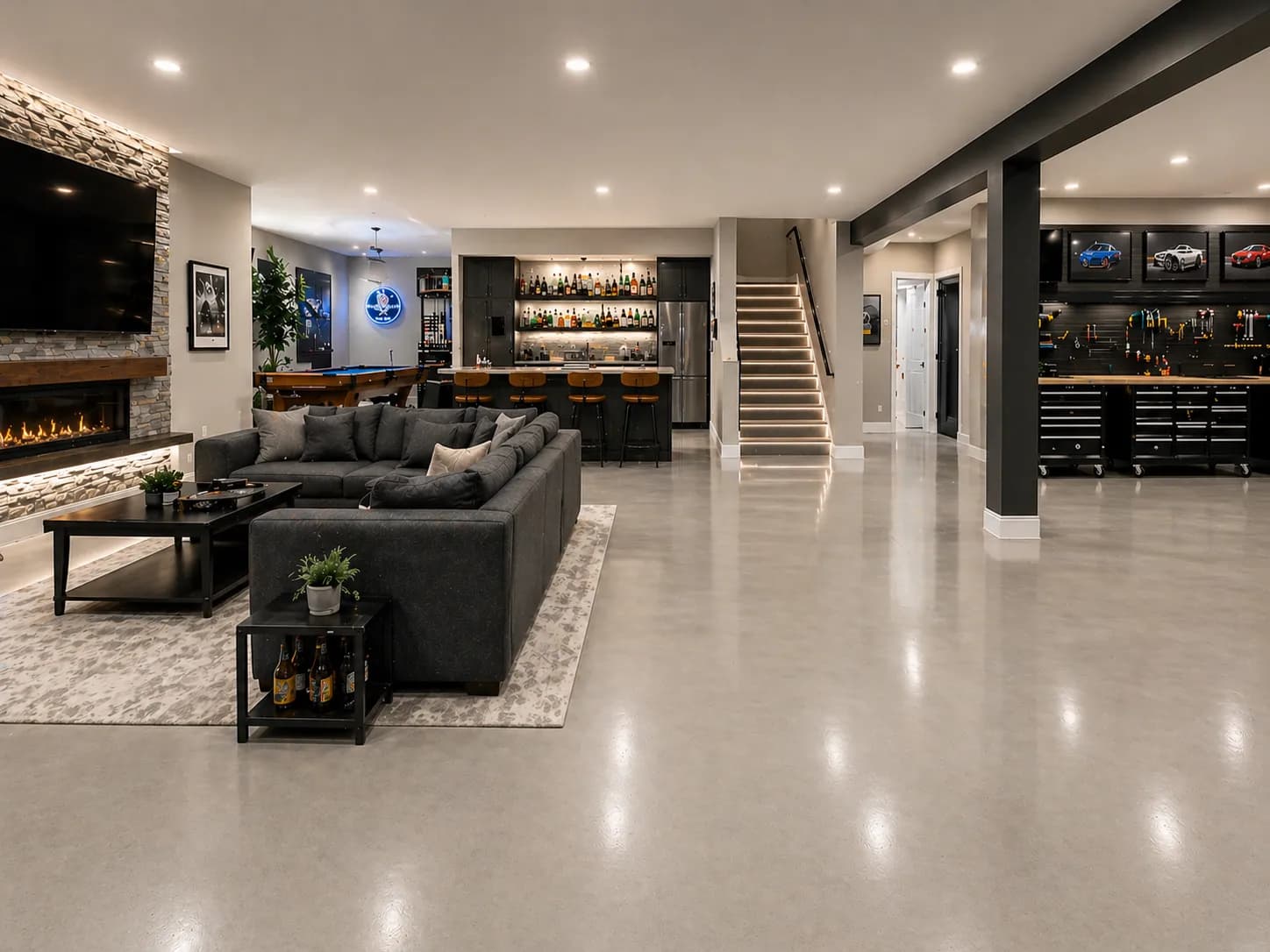 Basement Sealed Concrete