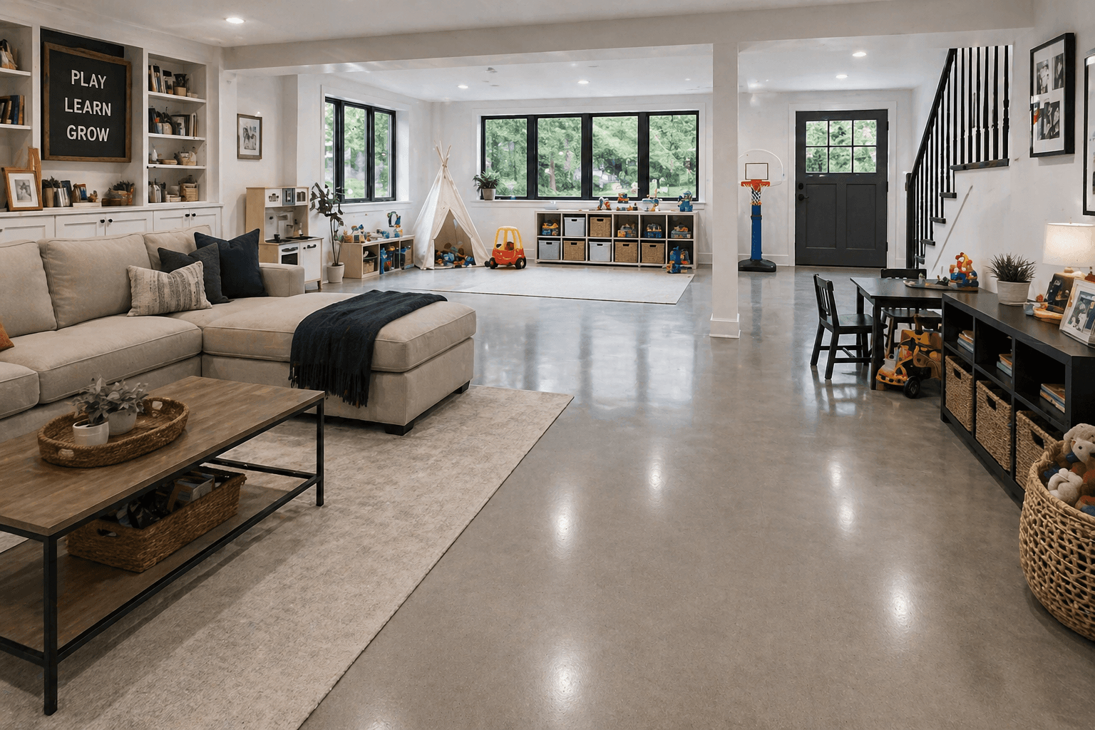Basement Floor Coatings by Premium Floor Coatings — Atlanta, GA