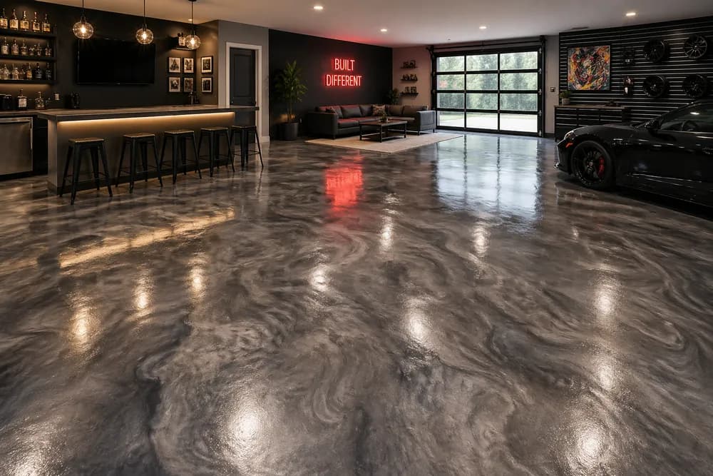 Decorative or Custom flooring example by Premium Floor Coatings